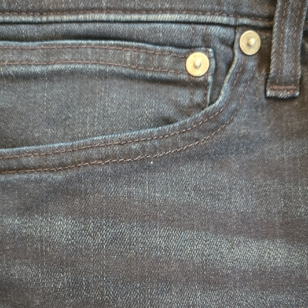 Madewell Men's Straight Dark Blue Jeans - Picture 3 of 3